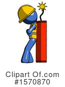Blue Design Mascot Clipart #1570870 by Leo Blanchette