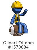 Blue Design Mascot Clipart #1570884 by Leo Blanchette