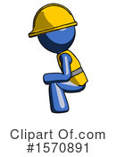 Blue Design Mascot Clipart #1570891 by Leo Blanchette