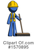 Blue Design Mascot Clipart #1570895 by Leo Blanchette