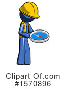 Blue Design Mascot Clipart #1570896 by Leo Blanchette