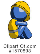 Blue Design Mascot Clipart #1570898 by Leo Blanchette