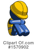 Blue Design Mascot Clipart #1570902 by Leo Blanchette