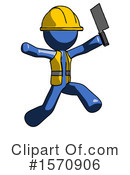 Blue Design Mascot Clipart #1570906 by Leo Blanchette