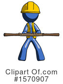 Blue Design Mascot Clipart #1570907 by Leo Blanchette