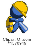 Blue Design Mascot Clipart #1570949 by Leo Blanchette