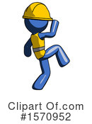 Blue Design Mascot Clipart #1570952 by Leo Blanchette