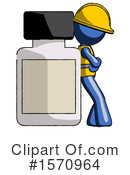 Blue Design Mascot Clipart #1570964 by Leo Blanchette