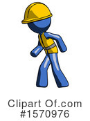 Blue Design Mascot Clipart #1570976 by Leo Blanchette