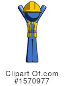 Blue Design Mascot Clipart #1570977 by Leo Blanchette
