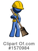 Blue Design Mascot Clipart #1570984 by Leo Blanchette