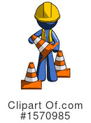 Blue Design Mascot Clipart #1570985 by Leo Blanchette