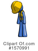Blue Design Mascot Clipart #1570991 by Leo Blanchette