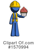Blue Design Mascot Clipart #1570994 by Leo Blanchette