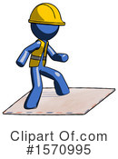 Blue Design Mascot Clipart #1570995 by Leo Blanchette