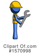 Blue Design Mascot Clipart #1570998 by Leo Blanchette
