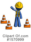 Blue Design Mascot Clipart #1570999 by Leo Blanchette