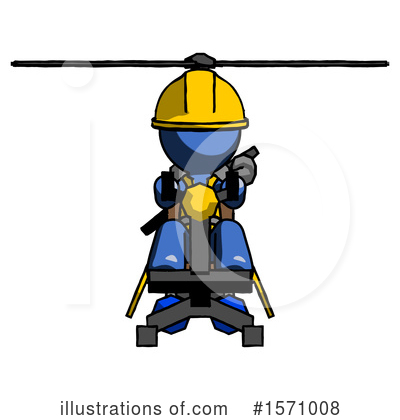 Royalty-Free (RF) Blue Design Mascot Clipart Illustration by Leo Blanchette - Stock Sample #1571008