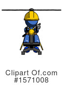 Blue Design Mascot Clipart #1571008 by Leo Blanchette