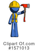 Blue Design Mascot Clipart #1571013 by Leo Blanchette