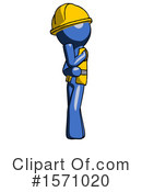 Blue Design Mascot Clipart #1571020 by Leo Blanchette
