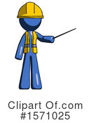Blue Design Mascot Clipart #1571025 by Leo Blanchette