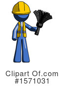 Blue Design Mascot Clipart #1571031 by Leo Blanchette