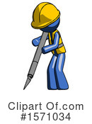 Blue Design Mascot Clipart #1571034 by Leo Blanchette
