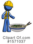 Blue Design Mascot Clipart #1571037 by Leo Blanchette