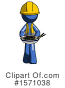 Blue Design Mascot Clipart #1571038 by Leo Blanchette
