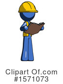 Blue Design Mascot Clipart #1571073 by Leo Blanchette
