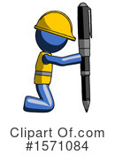 Blue Design Mascot Clipart #1571084 by Leo Blanchette
