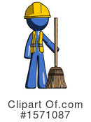 Blue Design Mascot Clipart #1571087 by Leo Blanchette