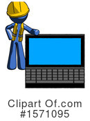 Blue Design Mascot Clipart #1571095 by Leo Blanchette