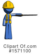 Blue Design Mascot Clipart #1571100 by Leo Blanchette
