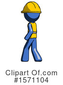 Blue Design Mascot Clipart #1571104 by Leo Blanchette