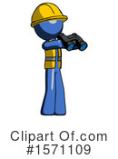 Blue Design Mascot Clipart #1571109 by Leo Blanchette