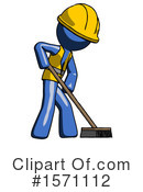 Blue Design Mascot Clipart #1571112 by Leo Blanchette