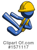 Blue Design Mascot Clipart #1571117 by Leo Blanchette