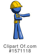 Blue Design Mascot Clipart #1571118 by Leo Blanchette