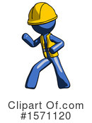 Blue Design Mascot Clipart #1571120 by Leo Blanchette