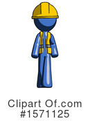 Blue Design Mascot Clipart #1571125 by Leo Blanchette