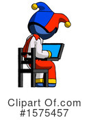 Blue Design Mascot Clipart #1575457 by Leo Blanchette