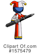 Blue Design Mascot Clipart #1575479 by Leo Blanchette