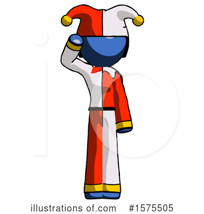 Royalty-Free (RF) Blue Design Mascot Clipart Illustration by Leo Blanchette - Stock Sample #1575505