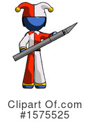 Blue Design Mascot Clipart #1575525 by Leo Blanchette