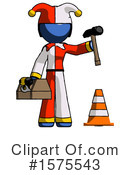 Blue Design Mascot Clipart #1575543 by Leo Blanchette