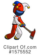 Blue Design Mascot Clipart #1575552 by Leo Blanchette