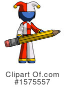 Blue Design Mascot Clipart #1575557 by Leo Blanchette