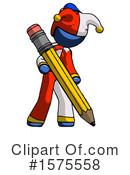 Blue Design Mascot Clipart #1575558 by Leo Blanchette